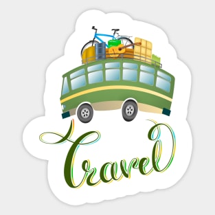 Travel Bus Sticker